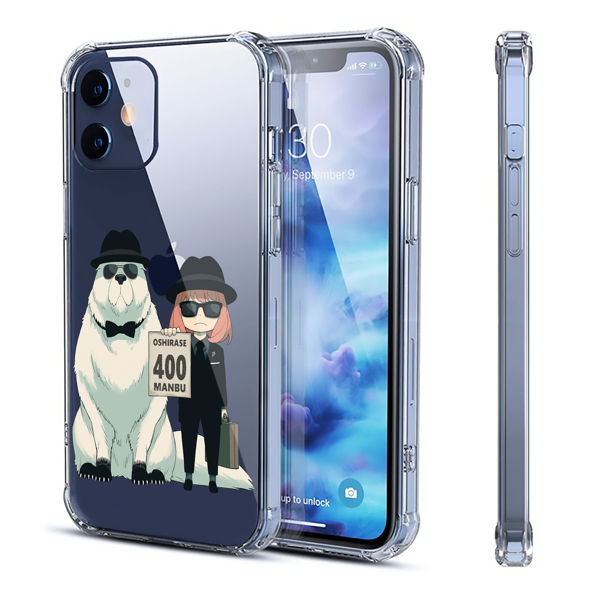 （画像用） SPY×FAMILY间谍家家酒 【iPhone 12シリーズ対応】透明スマホケース（クリアソフトケース）